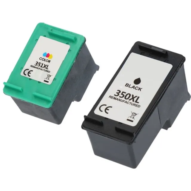 InktDL Huismerk geschikt voor HP 350XL / 351XL Inktcartridges - Geschikt voor Deskjet D4260 - D4360 - D5360 - Officejet J5780 - J6410 - Photosmart C4280 - C4380 - C4580 - C5280 Multipack 2 Cartridges