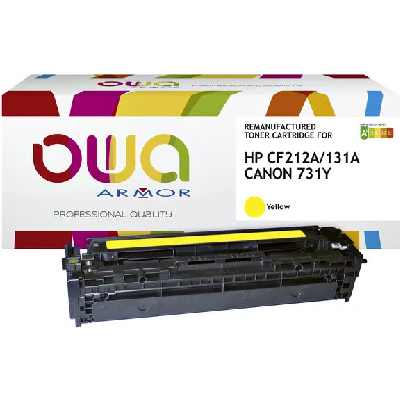 OWA Tonercartridge OWA alternatief tbv HP CF212A geel