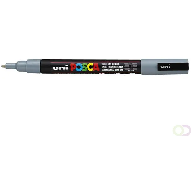 Posca Paintmarker Uni POSCA PC3M fijn grijs