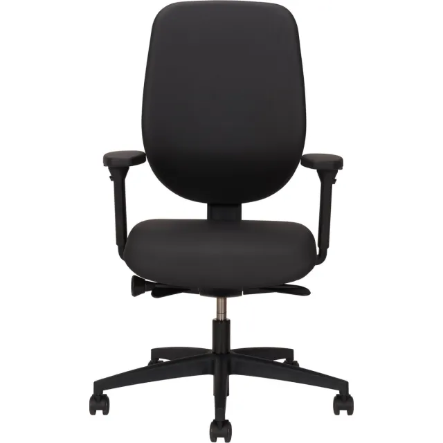 Giroflex Bureaustoel Giroflex 353-4529 - Kunstleder Zwart Skai Palma PLM701 - Voetkruis Kunststof Zwart 0810 - 4D Armleggers - Standaard Bekleding - Extra Lendensteun