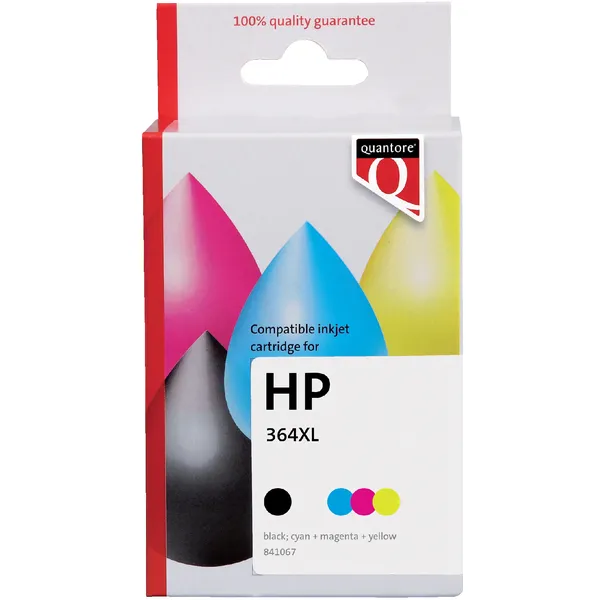 Quantore Inktcartridge Quantore alternatief tbv HP N9J74AE 364XL zwart + 3 kleuren