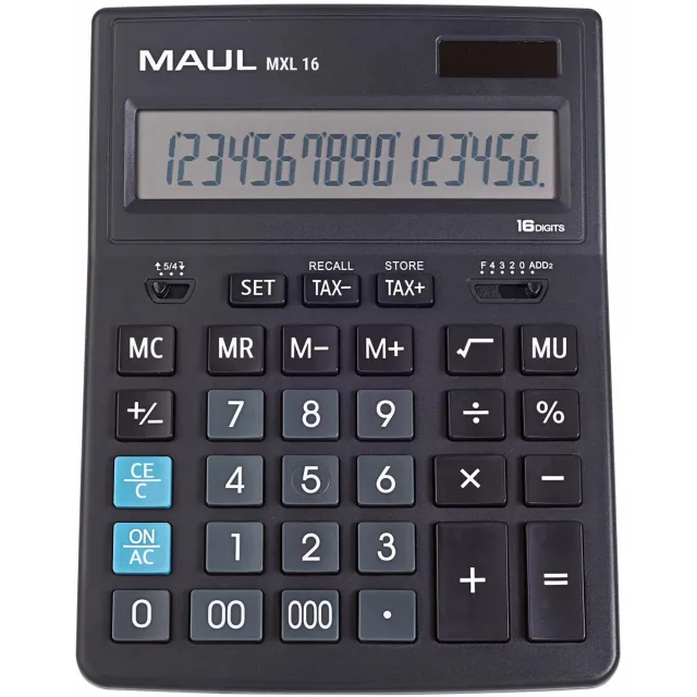 Maul bureaurekenmachine MXL 16, zwart