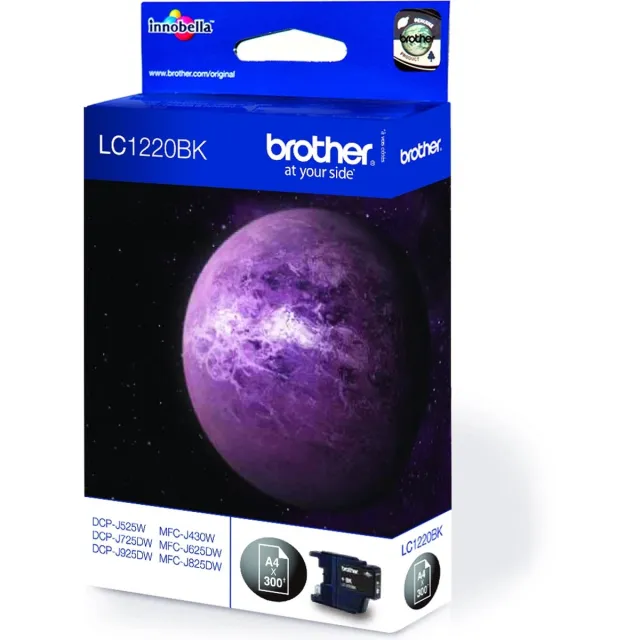 Brother Inktcartridge brother lc-1220bk zwart | 1 stuk | 5 stuks