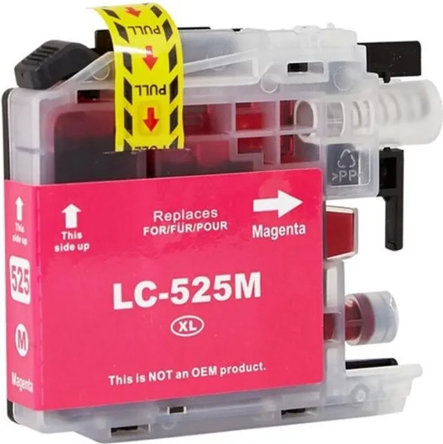 Inktkeuze LC-525 Magenta - Huismerk inktcartridge compatible met Brother DCP-J100 / MFC-J200 / DCP-J105 / MFC-J200 / DCP-J100 / DCP-J105