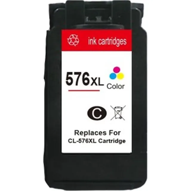 Inktkenners Inktcartridges Geschikt voor Canon CL-576XL | Geschikt voor Canon Pixma TR4750i - TR4751i - TS3550i - TS3551i - Inktpatronen - Inkt - printer TRI-color
