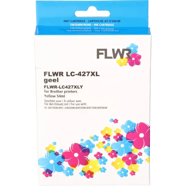 FLWR Cartridges / Brother LC-427XL / geel / Geschikt voor Brother