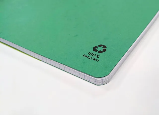 Clairefontaine FOREVER spiraalschrift, gerecycleerd, A5, 90g, 120 blz, geruit 5 mm, geassorteerd
