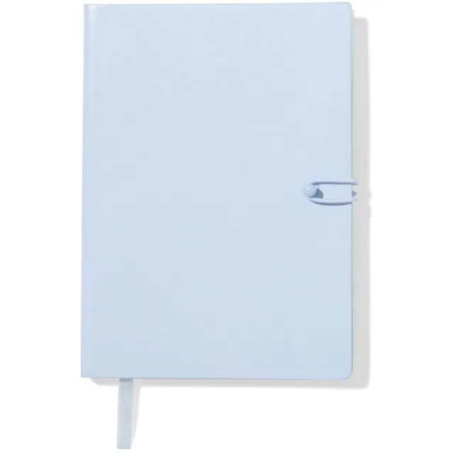 HEMA Notitieboek 12.8x17.8 gelinieerd, blauw PU