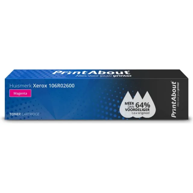 PrintAbout Huismerk Xerox 106R02600 Toner Magenta