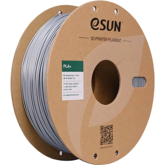 ESUN PLA+ Zilver / Silver 1 kg - 1.75mm - 3D printer filament