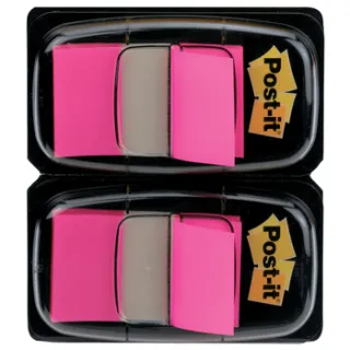 Post-it Indextabs 3M Post-it 680 25.4x43.2mm duopack roze 100 vel