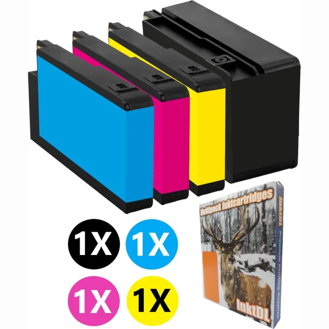 InktDL Huismerk geschikt voor HP 950/951 XL Inktcartridges - Geschikt voor OfficeJet Pro 276DW - 8100 - 8600 - 8610 - 8620 Multipack 4