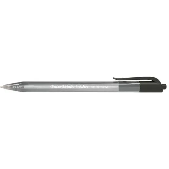 Paper Mate Balpen Paper Mate Inkjoy 100RT medium zwart