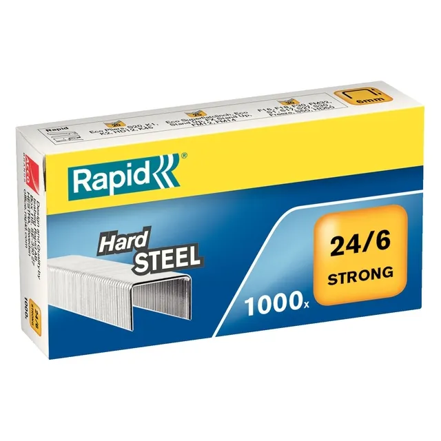 Rapid Nieten Rapid 24/6 staal strong 1000 stuks