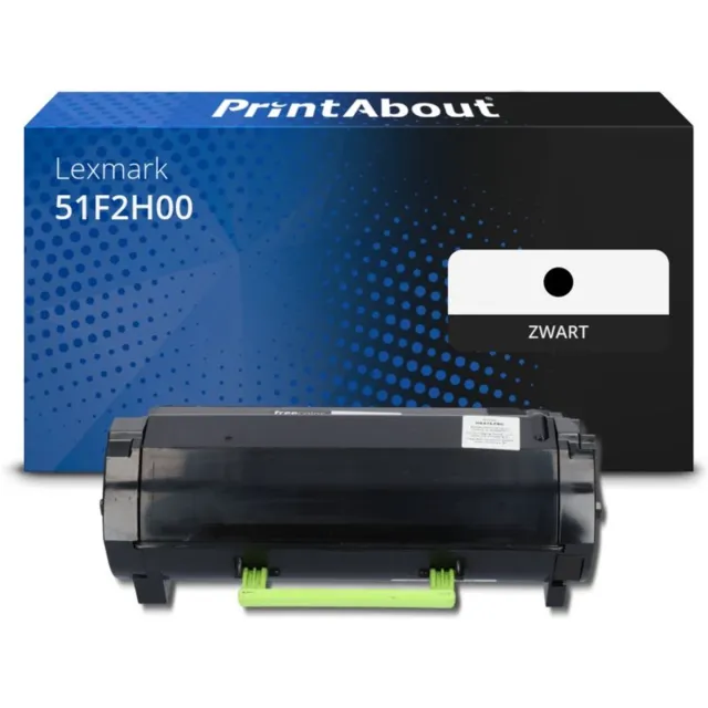 PrintAbout Huismerk Lexmark 51F2H00 (512H) Toner Zwart Hoge capaciteit