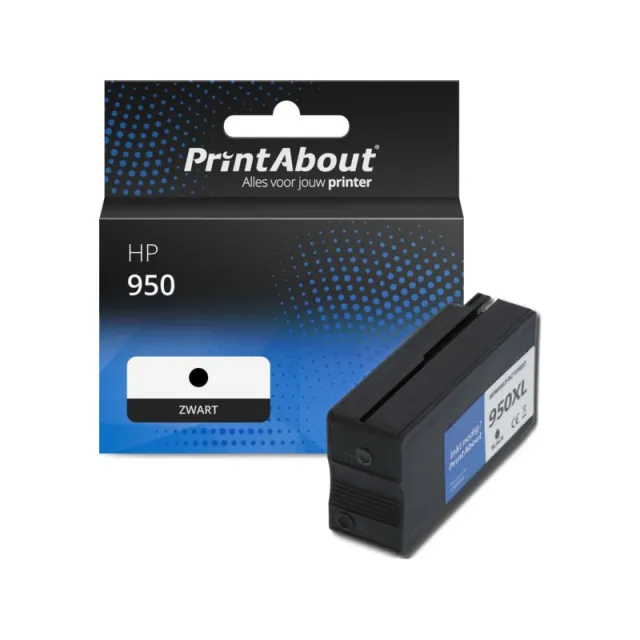 PrintAbout huismerk Inktcartridge 950 (CN049AE) Zwart Geschikt voor HP