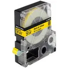 Epson Huismerk Epson LC-3YBP9 (C53S624401) Labeltape 9mm Zwart op Geel