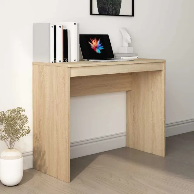 vidaXL Bureau 90x40x72 cm bewerkt hout sonoma eikenkleurig, foto 2