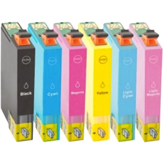 Inktkeuze T0807 Multipack Zwart+5 Kleuren Inkt Cartridges | Compatible met Epson T0807 Multipack | Geschikt voor Epson Stylus Photo (P)50, PX 650, PX 660, PX (700)(710)(720)(730) W, PX (800FW)(810FW)(820FDW)(830FDW), R 265, R 285, R 360, RX 560, RX 585, RX 685 Zwart, Cyaan, Magenta, Geel