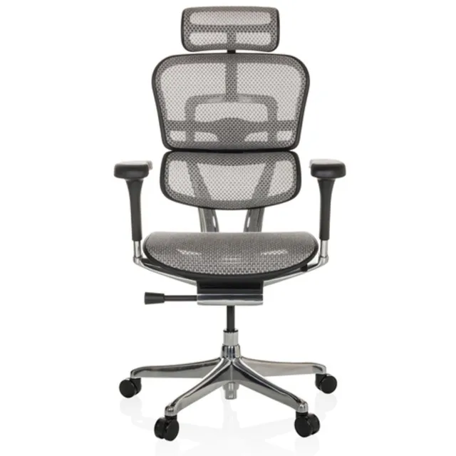 hjh office Bureaustoel / Directiestoel ERGOHUMAN GEN2 Netstof lichtgrijs hjh OFFICE