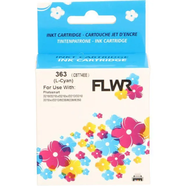 FLWR Inktcartridge / 363 / Licht Cyaan - Geschikt voor HP
