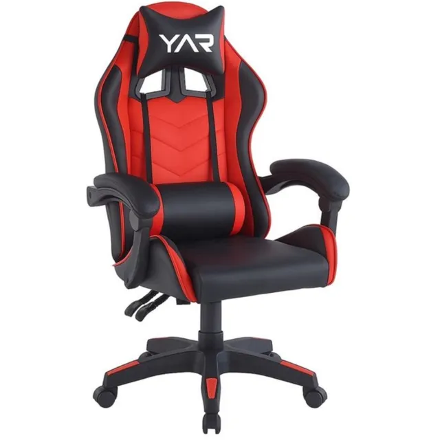 Beyo-living Bureaustoel - Ergonomische bureaustoel met kantelmechanisme - Ergonomische directiestoel - Ergonomische luxe gamingcomputerstoel - Voor gaming/kantoor/thuiswerk - Extra dikke vulling - Rood