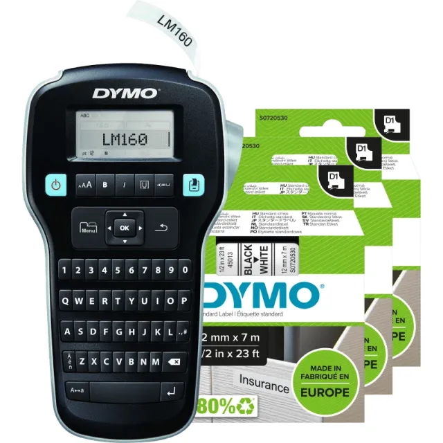 Dymo LabelManager 160 + 3 extra labels
