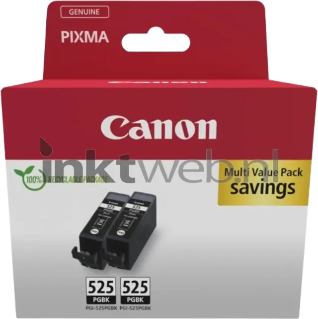 Canon PGI-525BK twinpack zwart (Origineel)