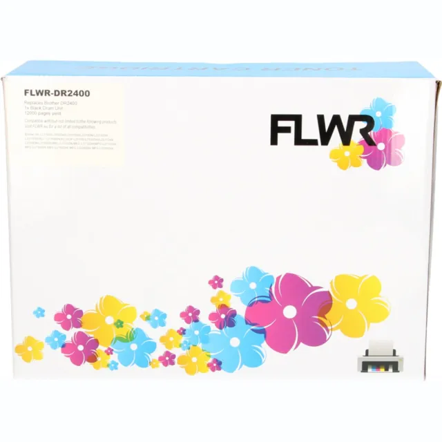 FLWR Drums / Brother DR-2400 / zwart / Geschikt voor Brother