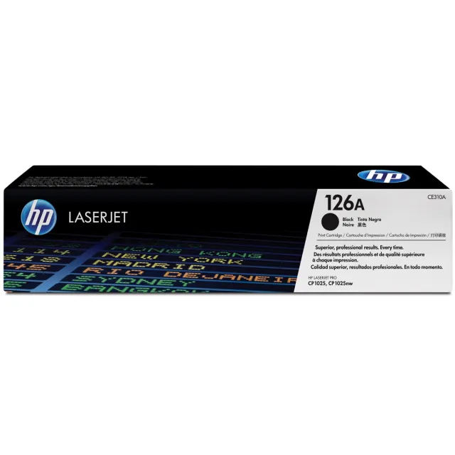 Hp toner 126A, 1 200 pagina's, OEM CE310A, zwart