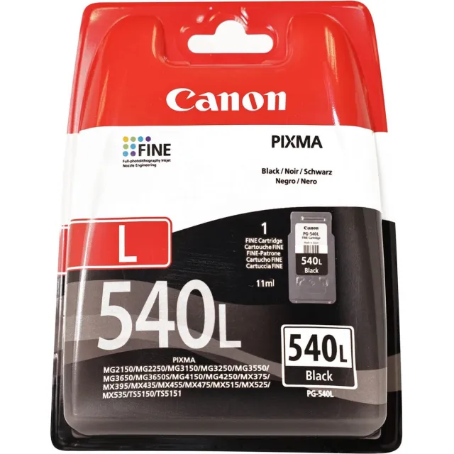Canon PG-540L inktcartridge 1 stuk(s) Origineel Zwart