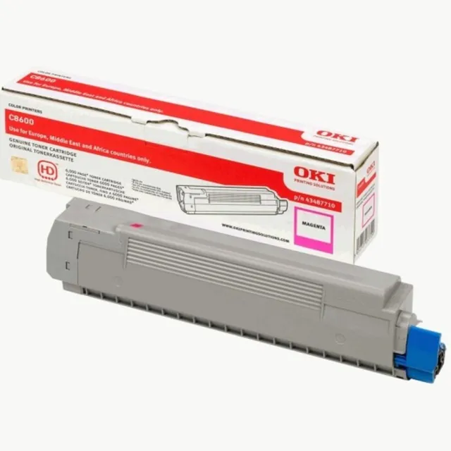 Oki Toner - magenta voor de C8600 / C8800 (6k)