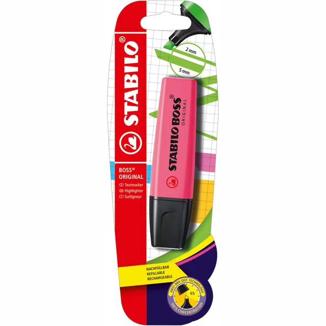 Stabilo Markeerstift STABILO BOSS Original 70/56 roze blister à 1 stuk