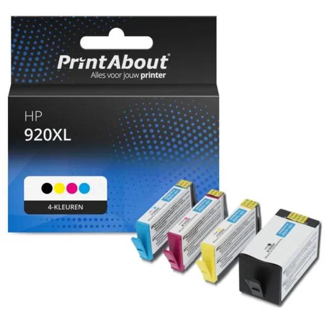 PrintAbout Inktcartridge / Alternatief voor de HP CD975AE (nr 920XL) / 4 Kleuren 4-kleuren