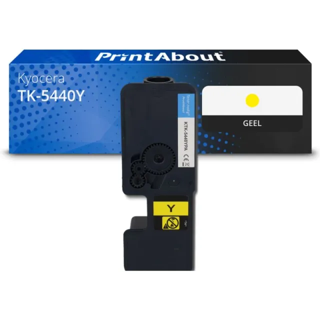 PrintAbout huismerk Toner TK-5440Y Geel Hoge capaciteit Geschikt voor Kyocera