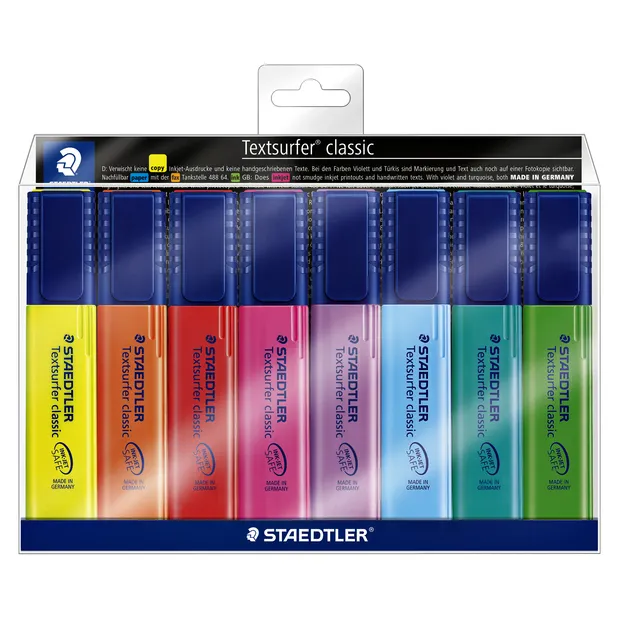 Staedtler Markeerstift Staedtler 364 Textsurfer assorti 8 stuks