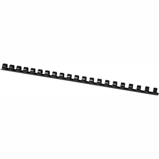 Q-CONNECT bindrug 12mm 21 rings 100 stuks zwart
