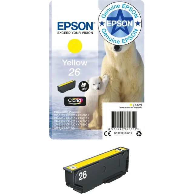 Epson 26 - Inktcartridge / Geel