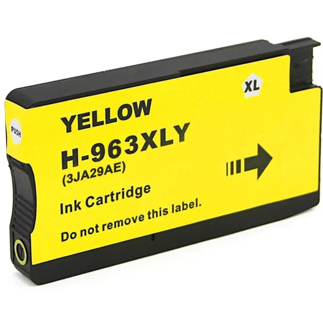 Inktkenners Inktcartridge Geschikt voor HP 963 / 963XL | 1x Geel Geschikt voor HP OfficeJet Pro 9010, 9012, 9013, 9014, 9015, 9016, 9018, 9019