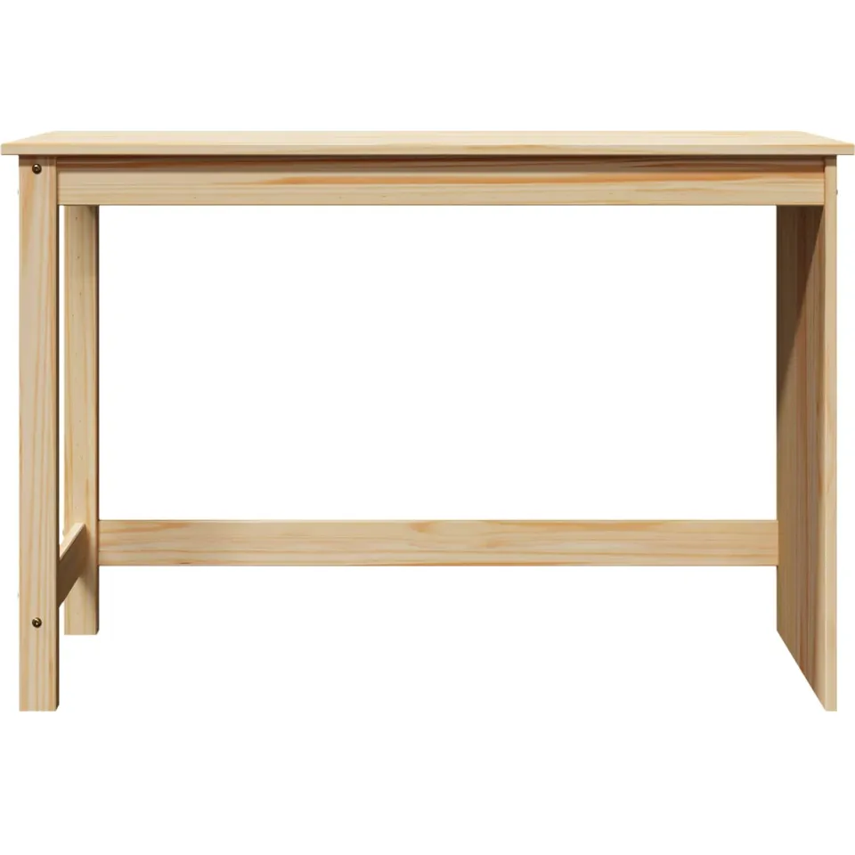 vidaXL Bureau MOSS Bruin 112 x 50 x 75 cm Massief Vurenhout, foto 4