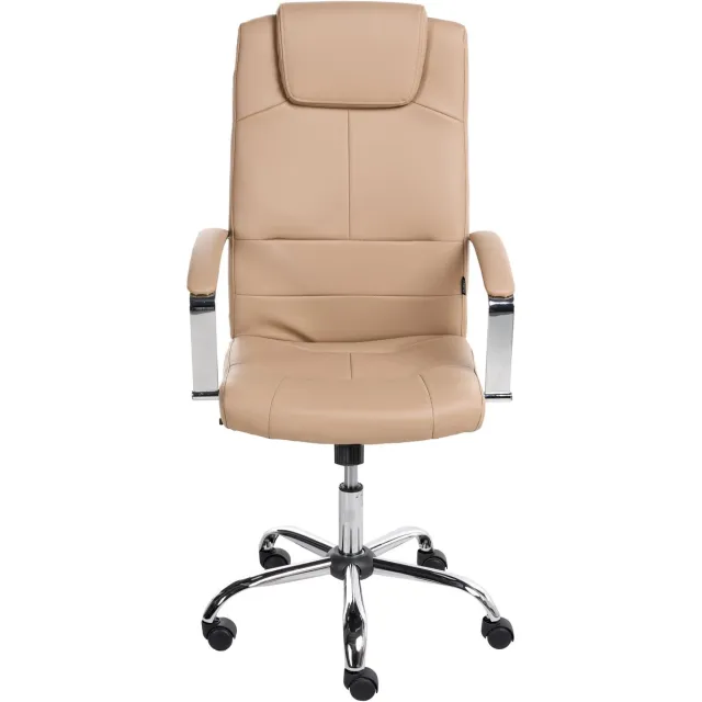 Beliani WINNER - Bureaustoel - Zandbeige - Kunstleer