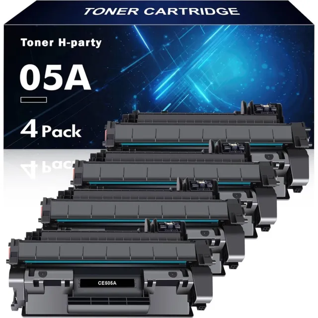 WeCare 4-pack | Geschikt voor HP 05A / CE-505A Toner cartridge Zwart - Geschikt voor HP LaserJet P2035 - P2055D - P2055DN 4x Zwart