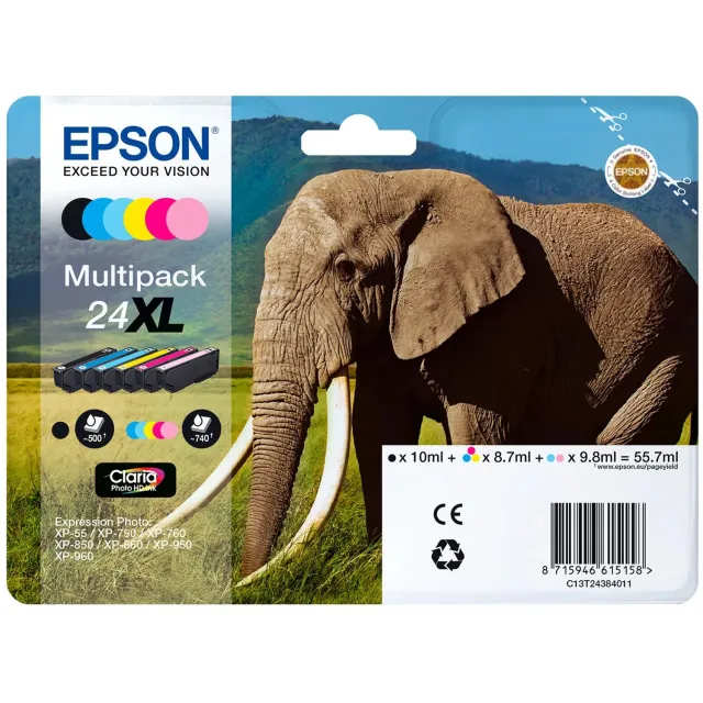 Epson 24 - Inktcartrdige / Cyaan