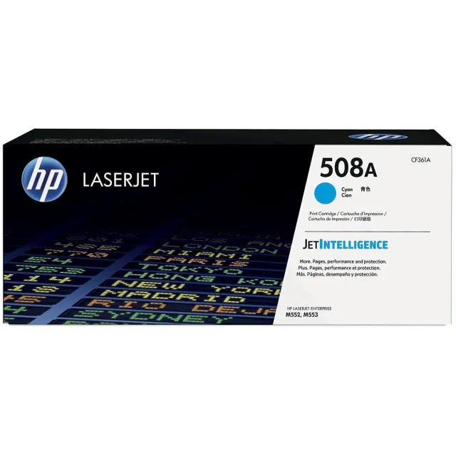 Hp toner 508A, 5 000 pagina's, OEM CF361A, cyaan