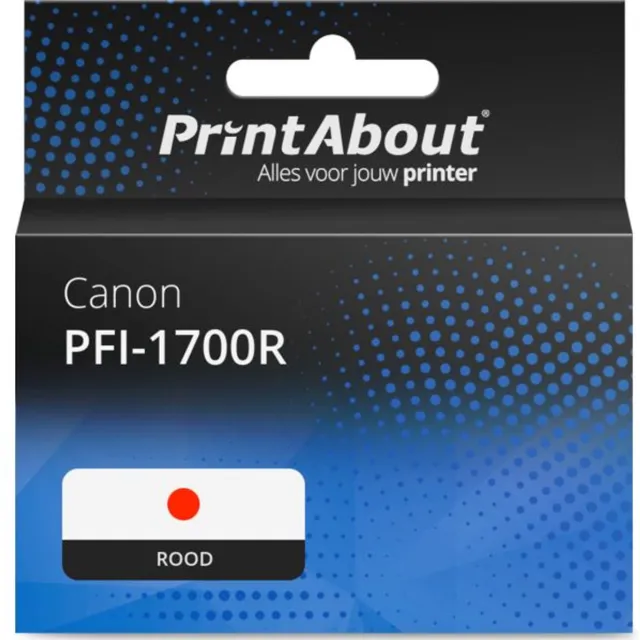 PrintAbout Huismerk Canon PFI-1700R Inktcartridge Rood
