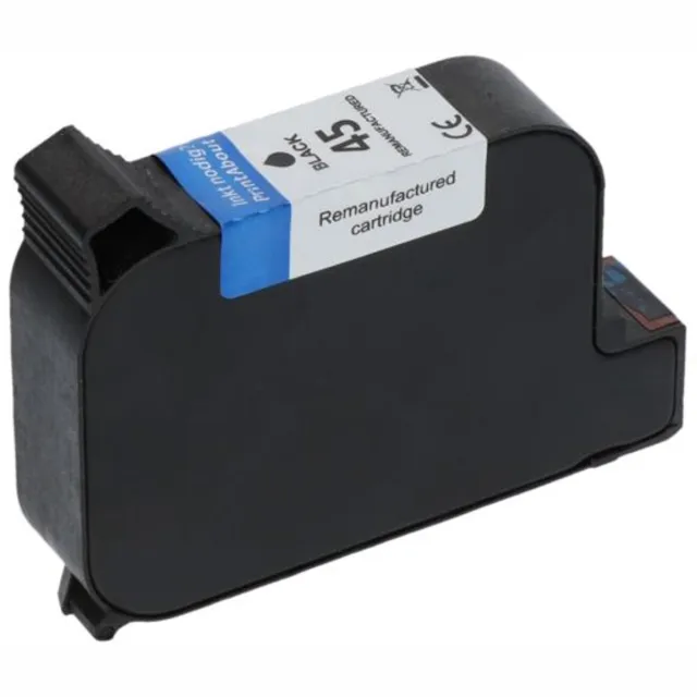 PrintAbout Huismerk HP 45 (51645AE) Inktcartridge Zwart