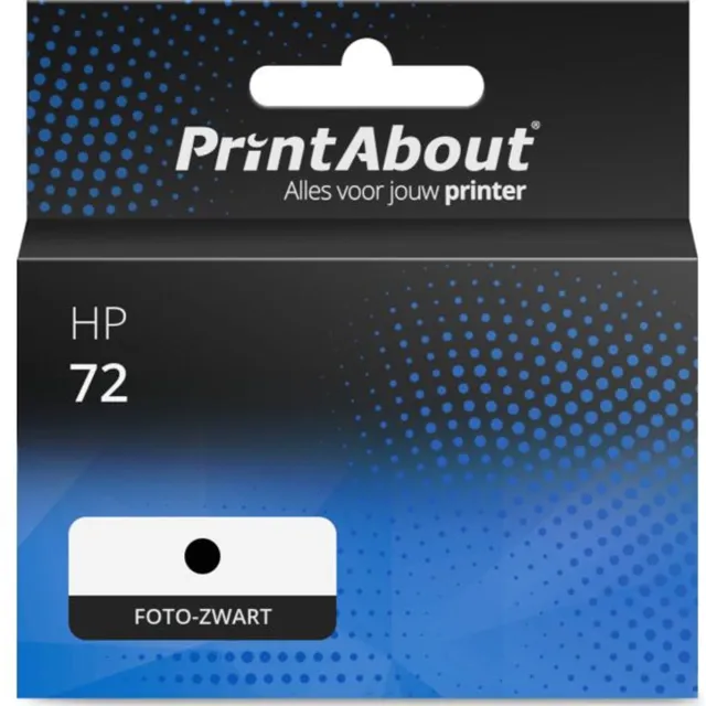 PrintAbout huismerk Inktcartridge 72 (C9370A) Foto-zwart geschikt voor HP