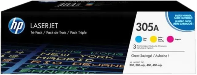 HP 305A Toners Combo Pack cyaan