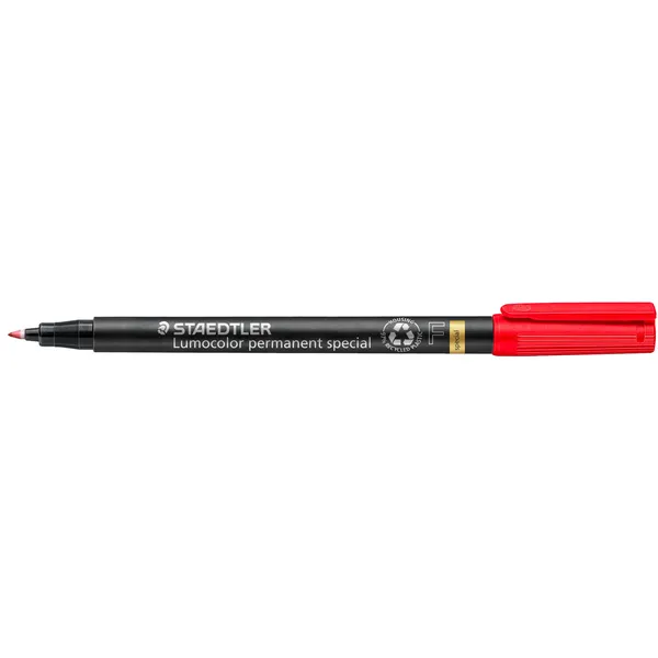 Staedtler Viltstift Staedtler Lumocolor 319 special permanent F rood