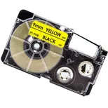 Huismerk Casio XR-9YW Labeltape 9mm Zwart op Geel